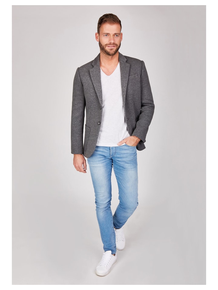 Steffen Klein Sweat-Sakko Centered in grau günstig kaufen