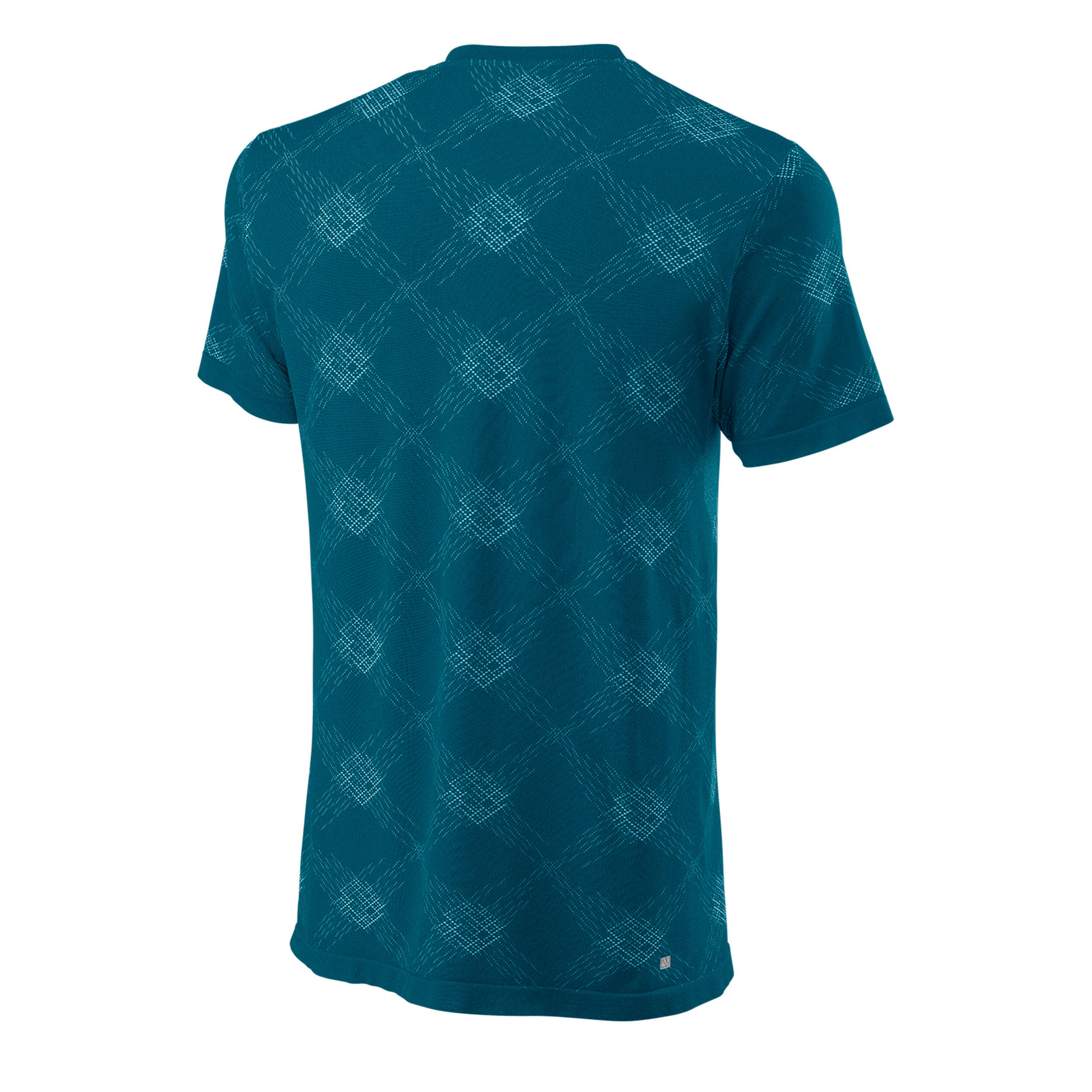 Power Seamless Henley III T-Shirt Herren - Blau, Weiß