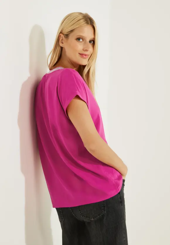 CECIL Bluse mit Rippdetail