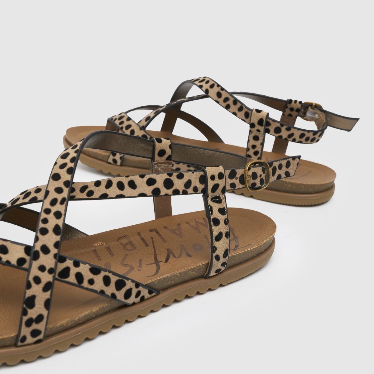 Blowfish Malibu – Mirenda-sandaler i svart och guld