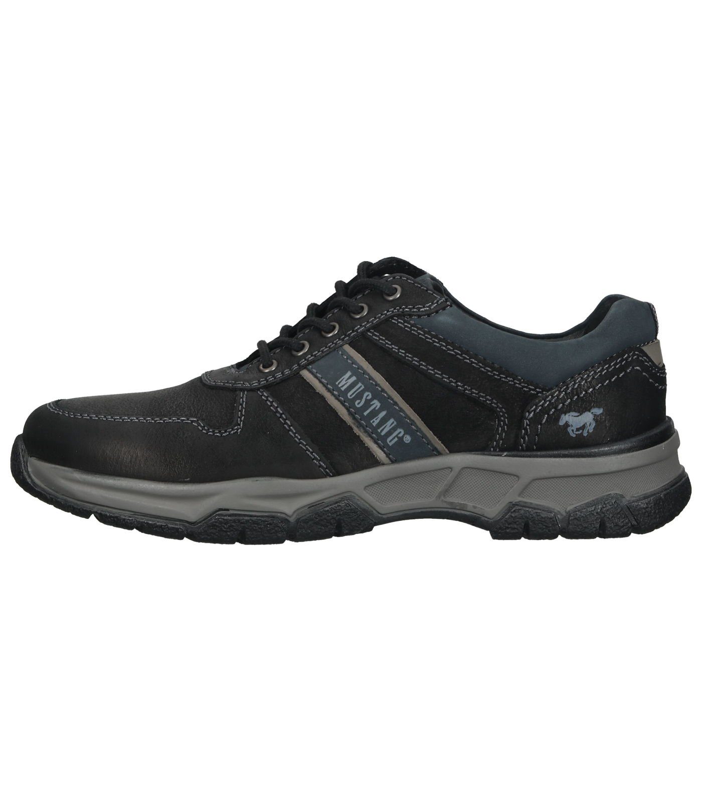 MUSTANG Halbschuhe Leder Schnürschuh