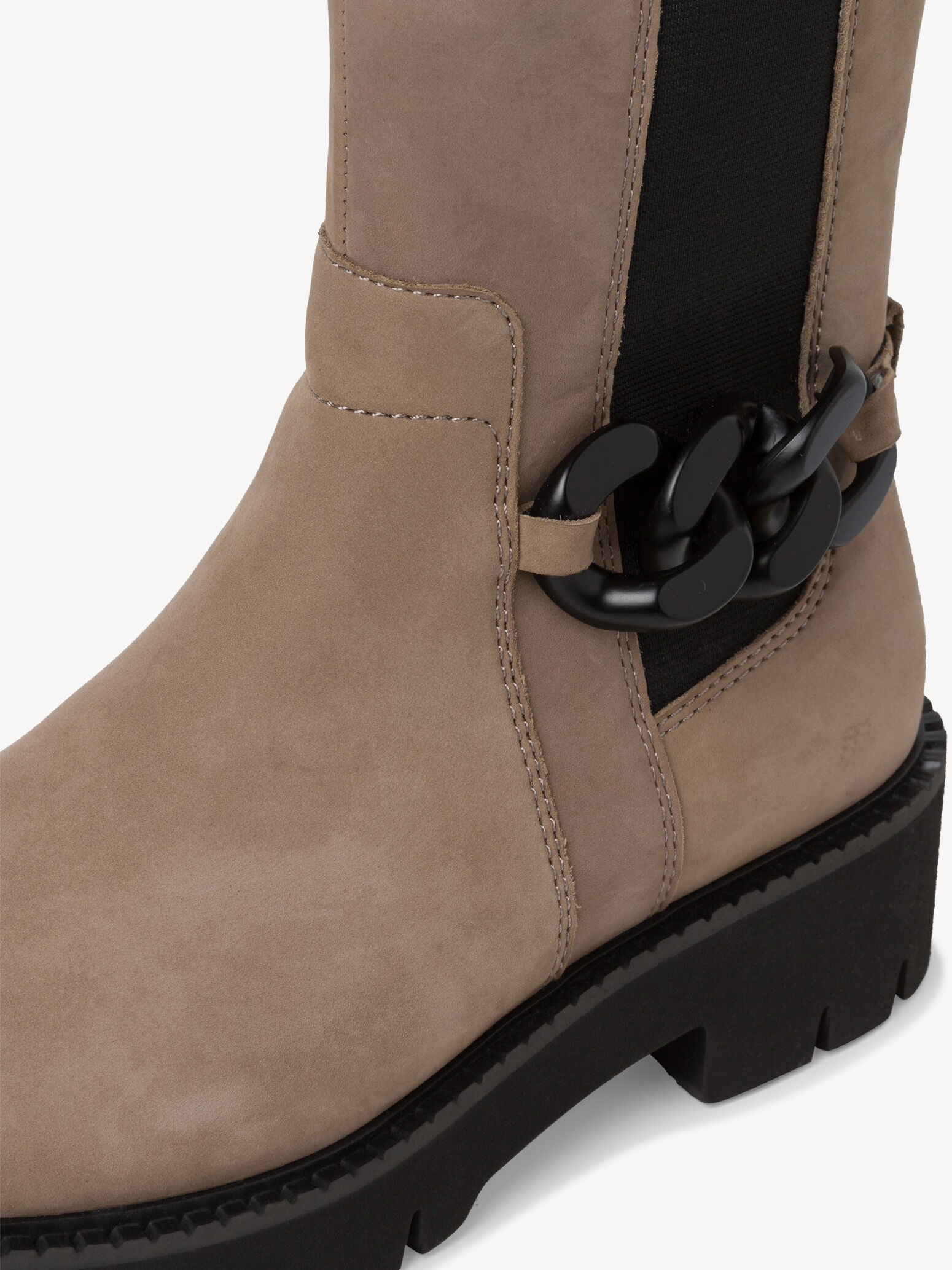 Bottine Chelsea en cuir - marron