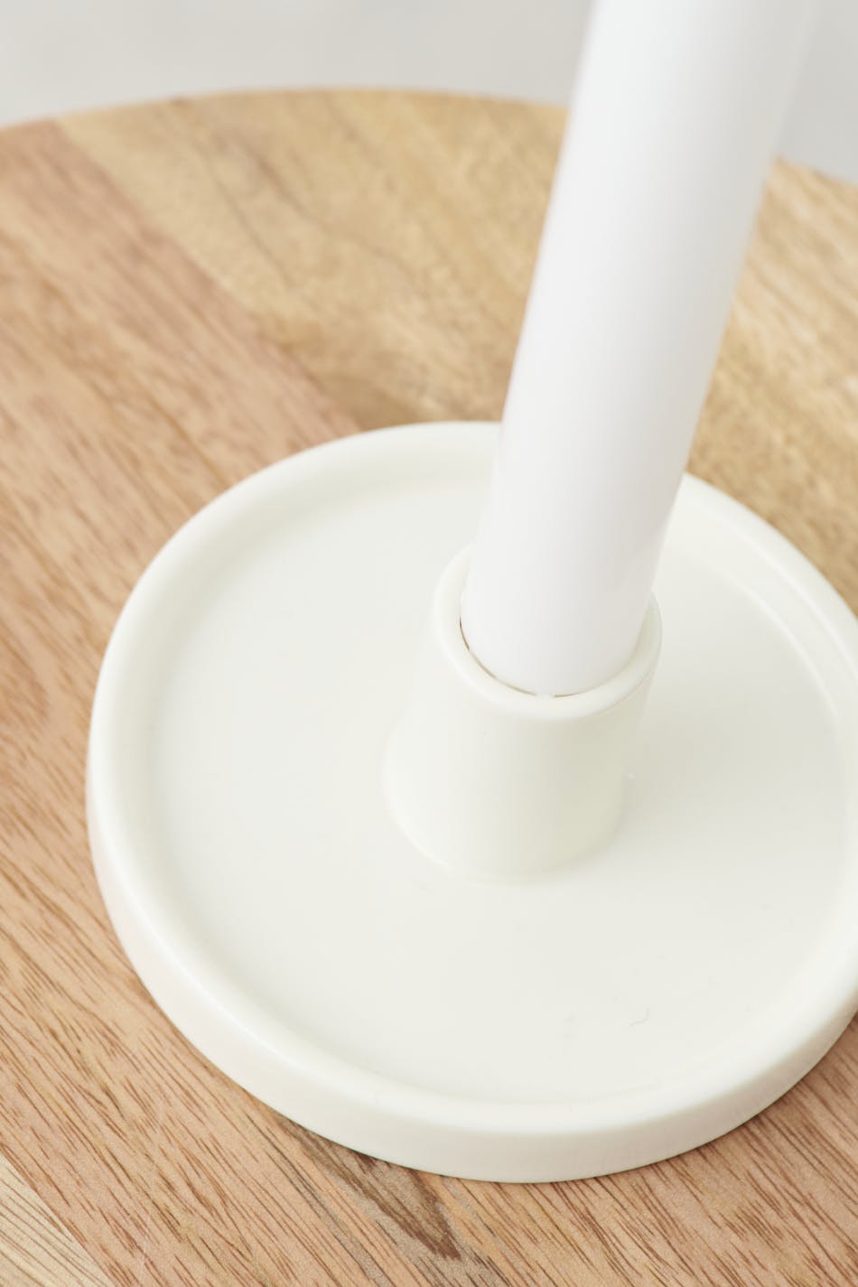 Plain ceramic candle holder