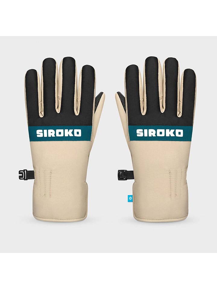 Siroko Funktionshandschuhe ''Whiz'' in Schwarz/ Beige günstig kaufen