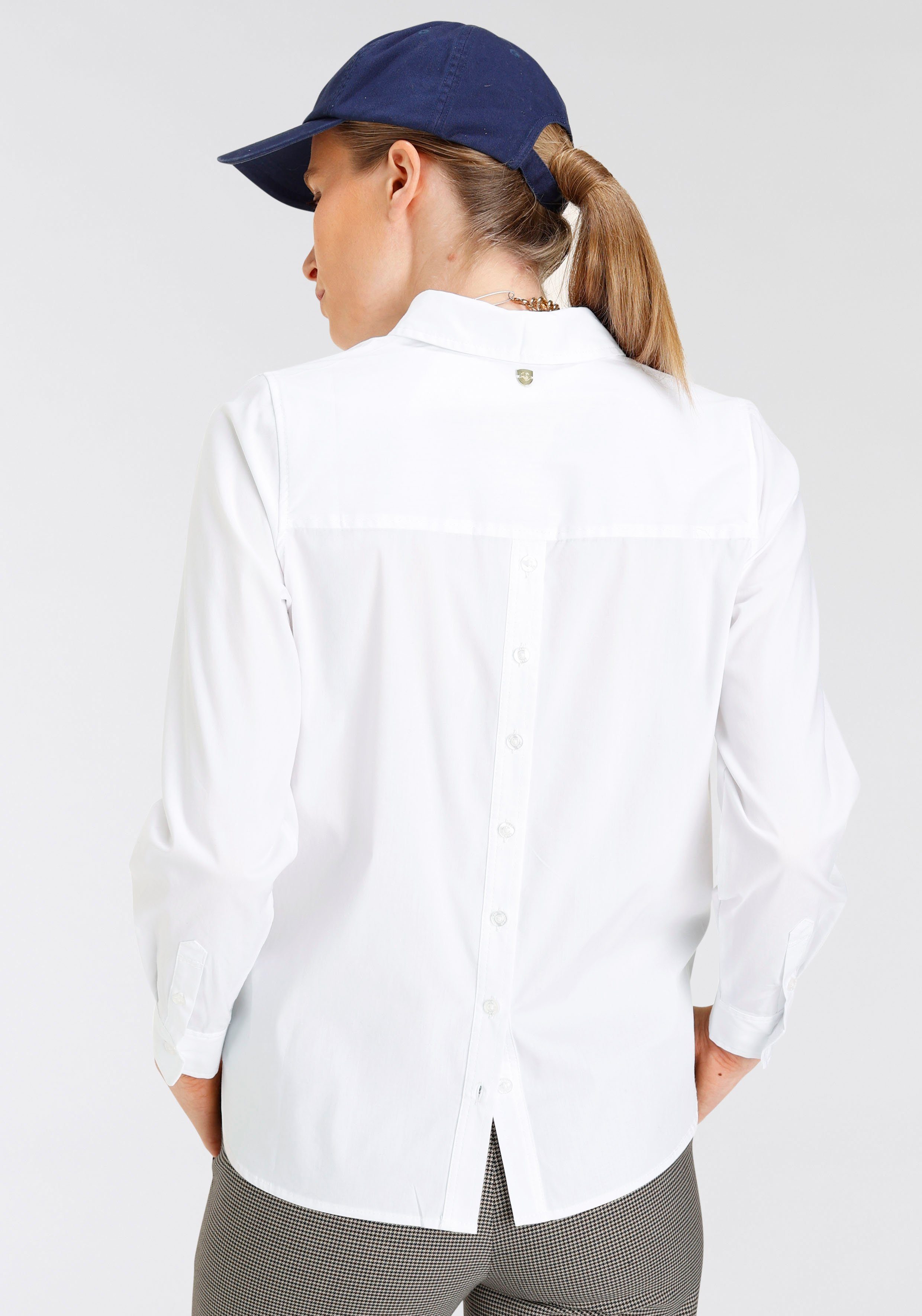 DELMAO Hemdbluse mit Zierknopfleiste am Rückenteil - NEUE MARKE!