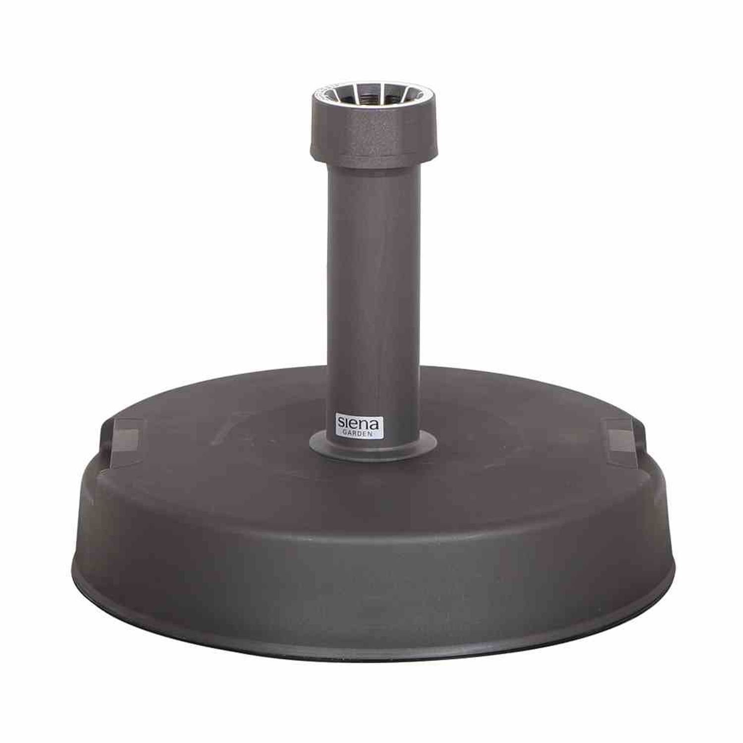 Siena Garden Kunststoffschirmständer Betonständer 30 kg rund, anthrazit Kunststoffrohr 19-54 mm, mit Handmu
