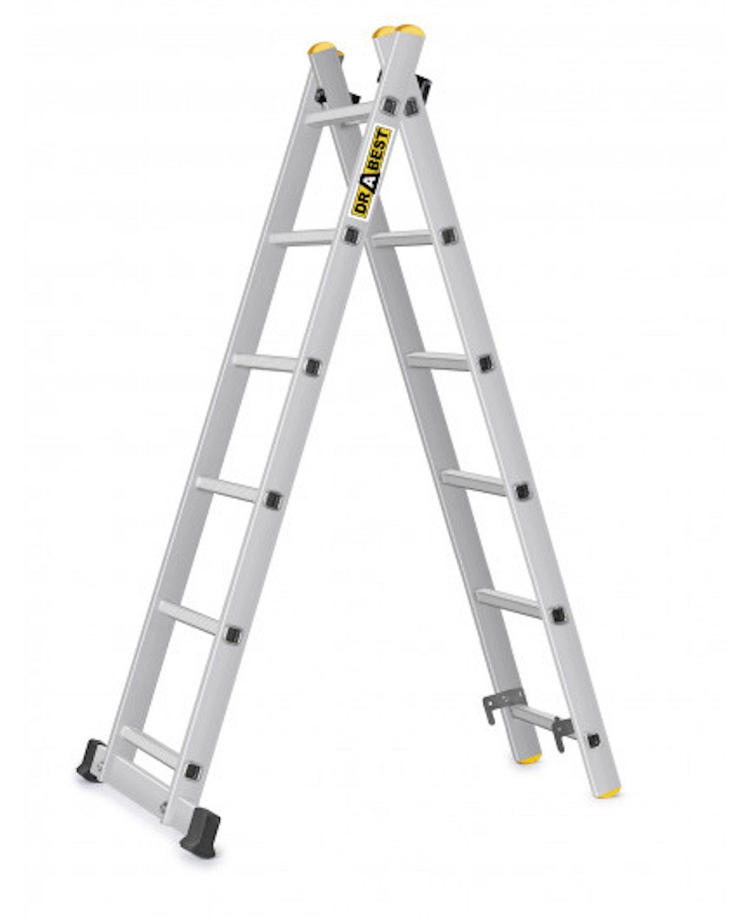 TRIZERATOP Klappgerüst Mehrzweckleiter + Gerüst 150x46cm 2x6 Sprossen PRO