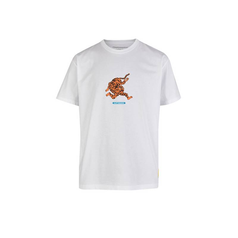 Cleptomanicx Tiger Limbs Printshirt Herren