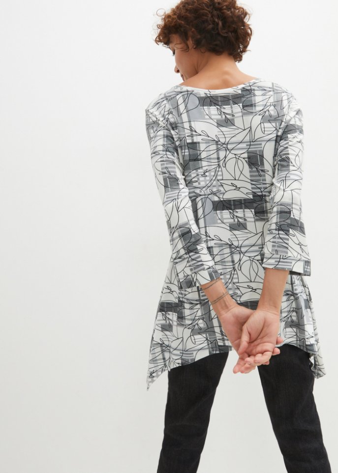 Zipfelshirt mit Karomuster