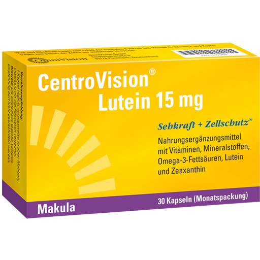 CENTROVISION Lutein 15 mg Kapseln  30 St  Kapseln