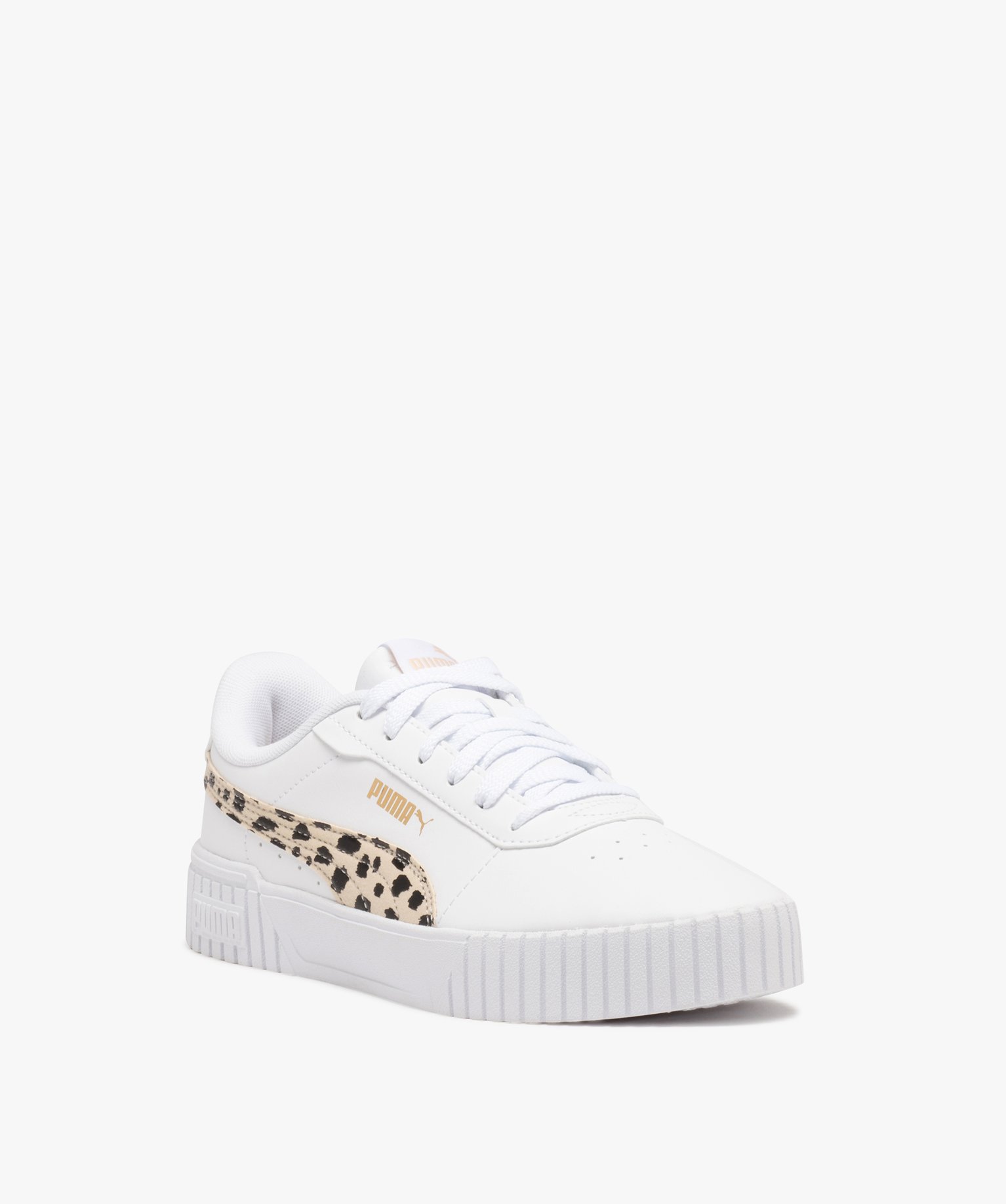 Baskets fille unies avec détail imprimé - Puma blanc | GEMO