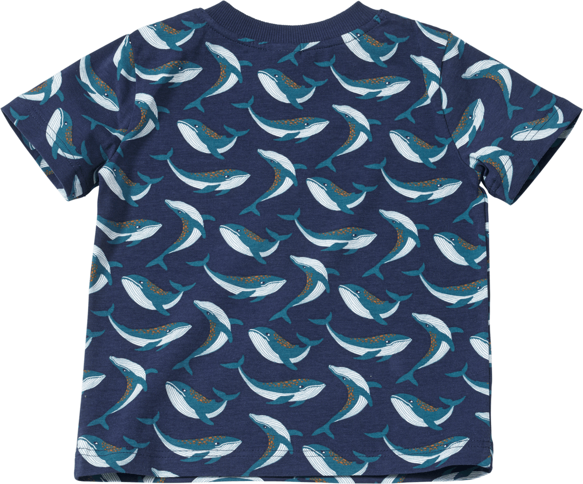 T- Shirt  Pro Climate mit Wal-Muster, dunkelblau, Gr. 110, 1 St