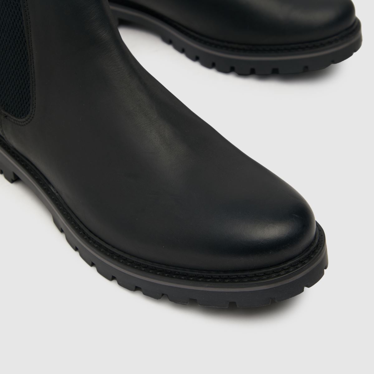 Schuh Dawson – Svarta chelsea-stövlar i läder