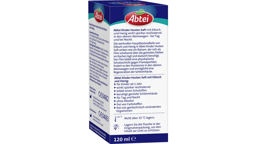 ABTEI Kinder Hustensaft Eibisch+Honig 120 ml