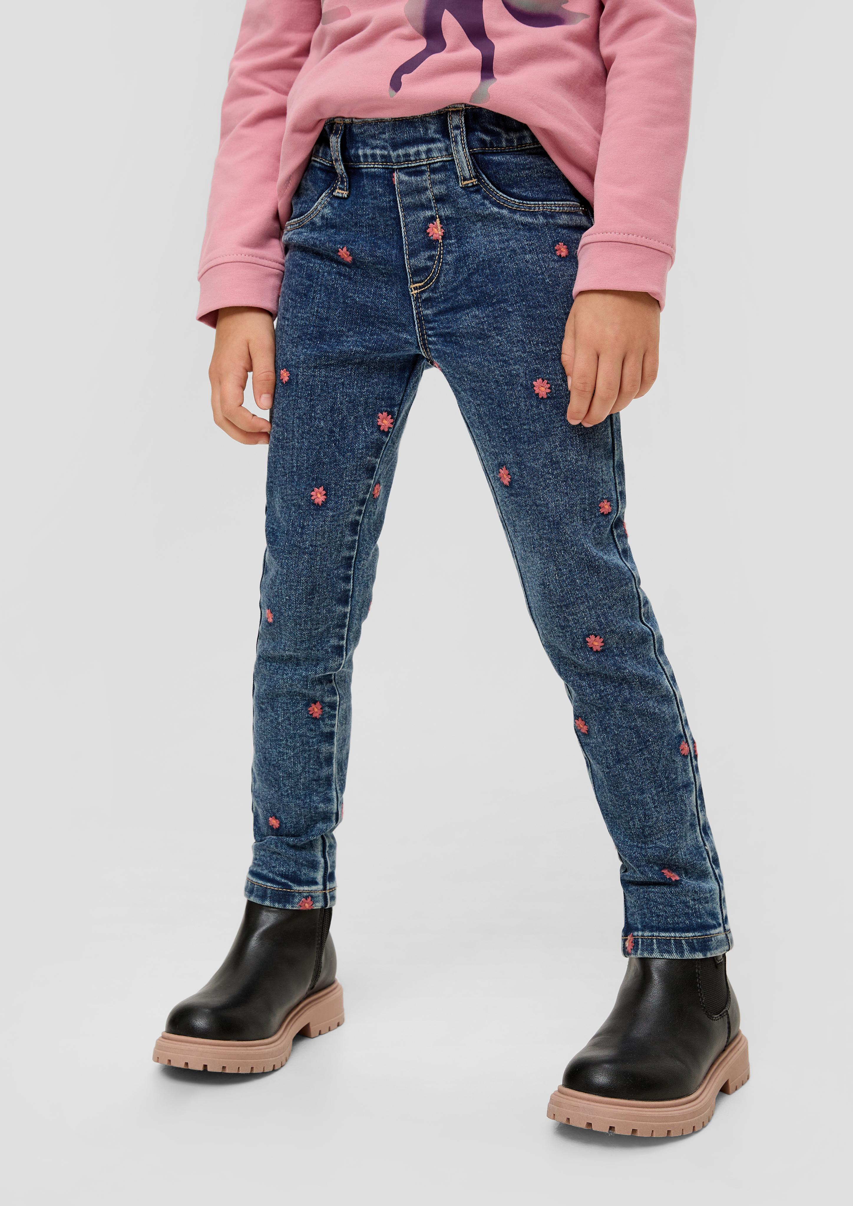Treggings: Jeans mit Stickerei  2133527-56Z4