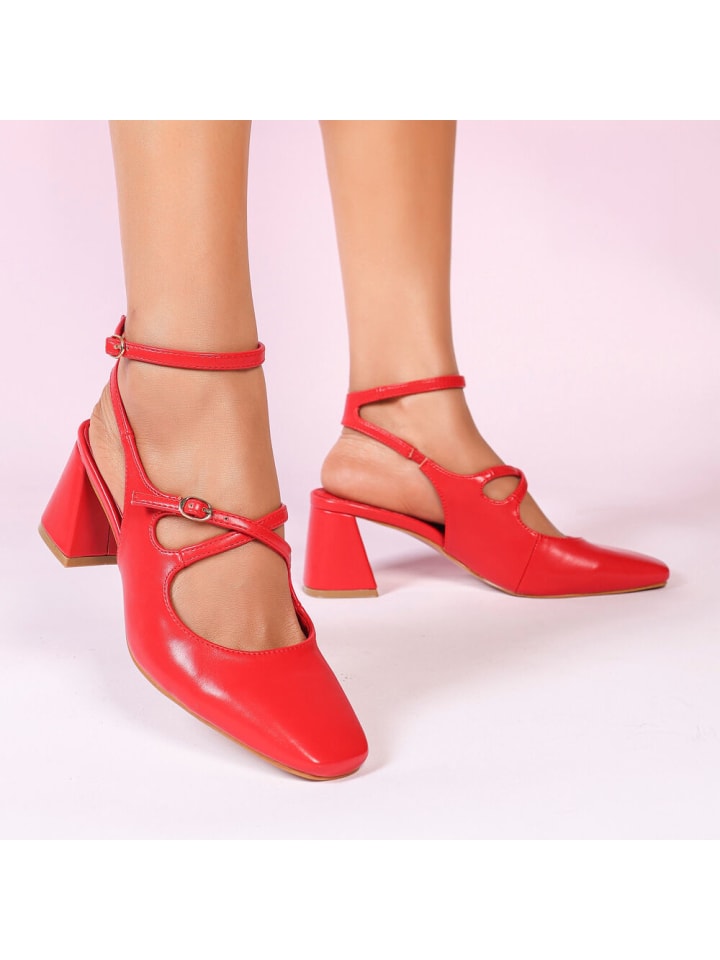 Ital-Design High Heel in Rot günstig kaufen