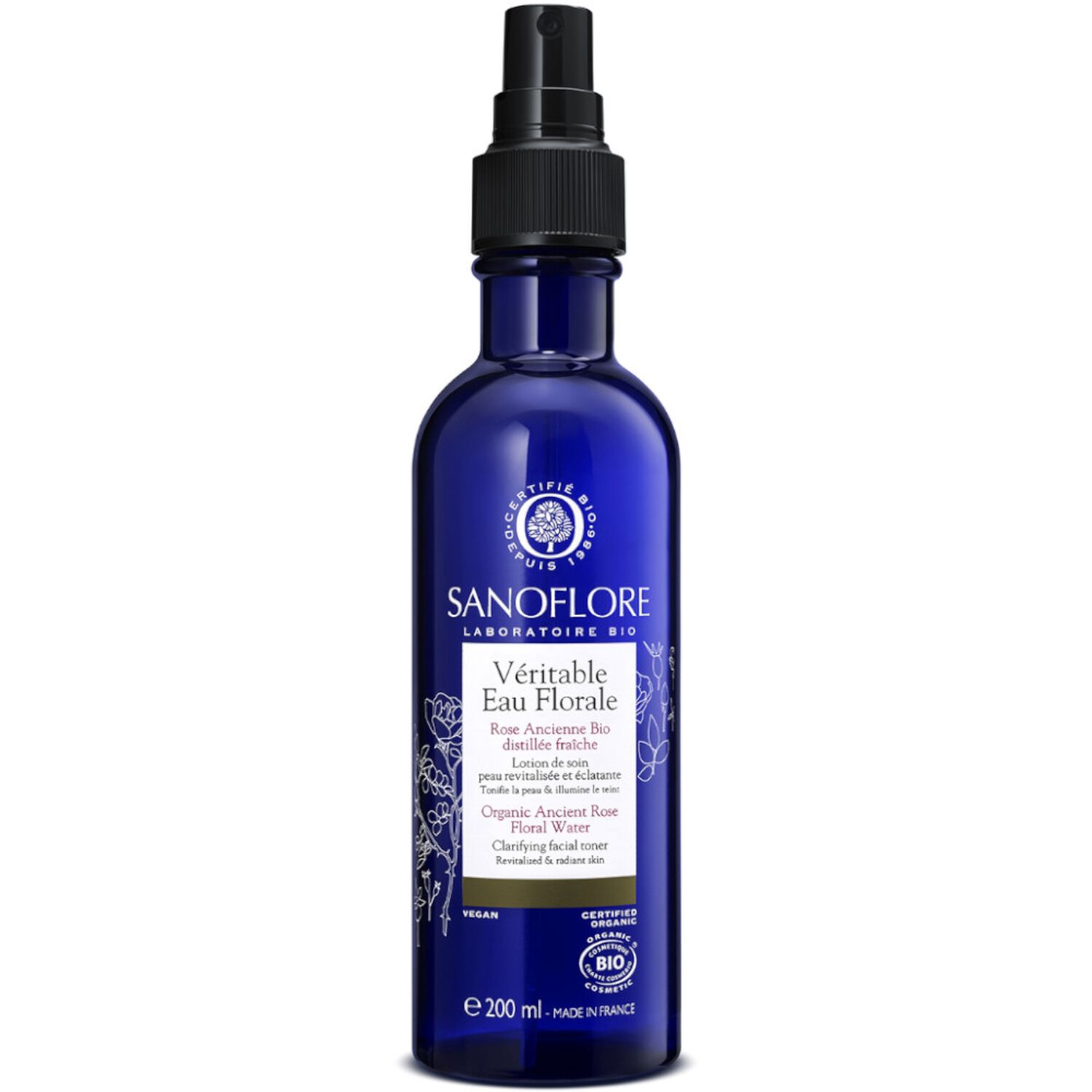 Sanoflore Véritable Eau Florale Rose Ancienne Bio 200 ml