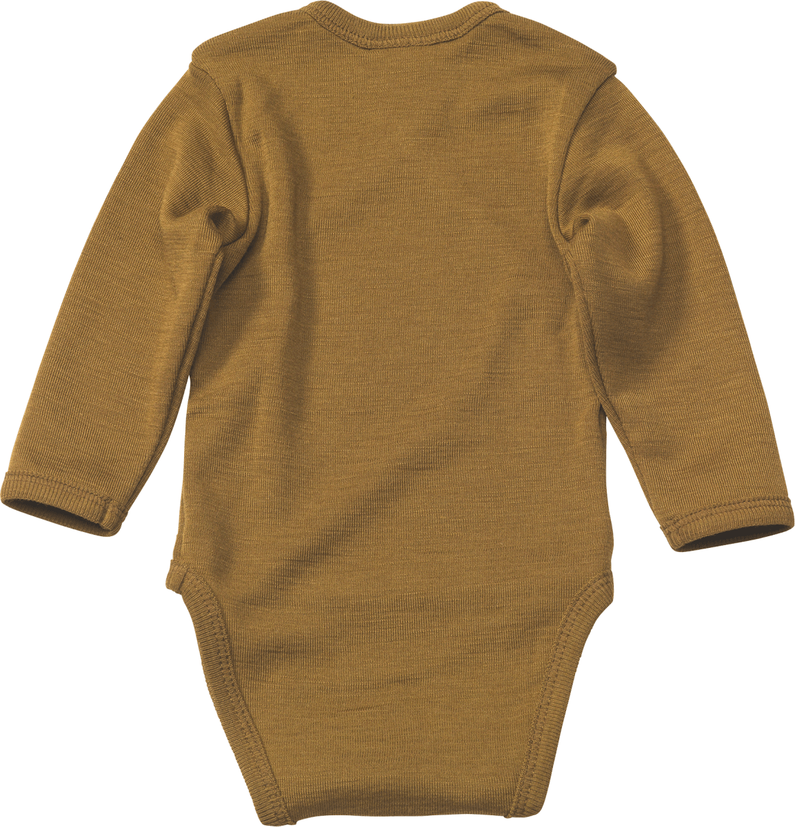 Baby Wickelbody, Gr. 62/68, aus Bio-Wolle und Seide, olivgrün, 1 St
