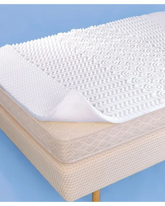 Surmatelas multizones en mousse de polyuréthane.