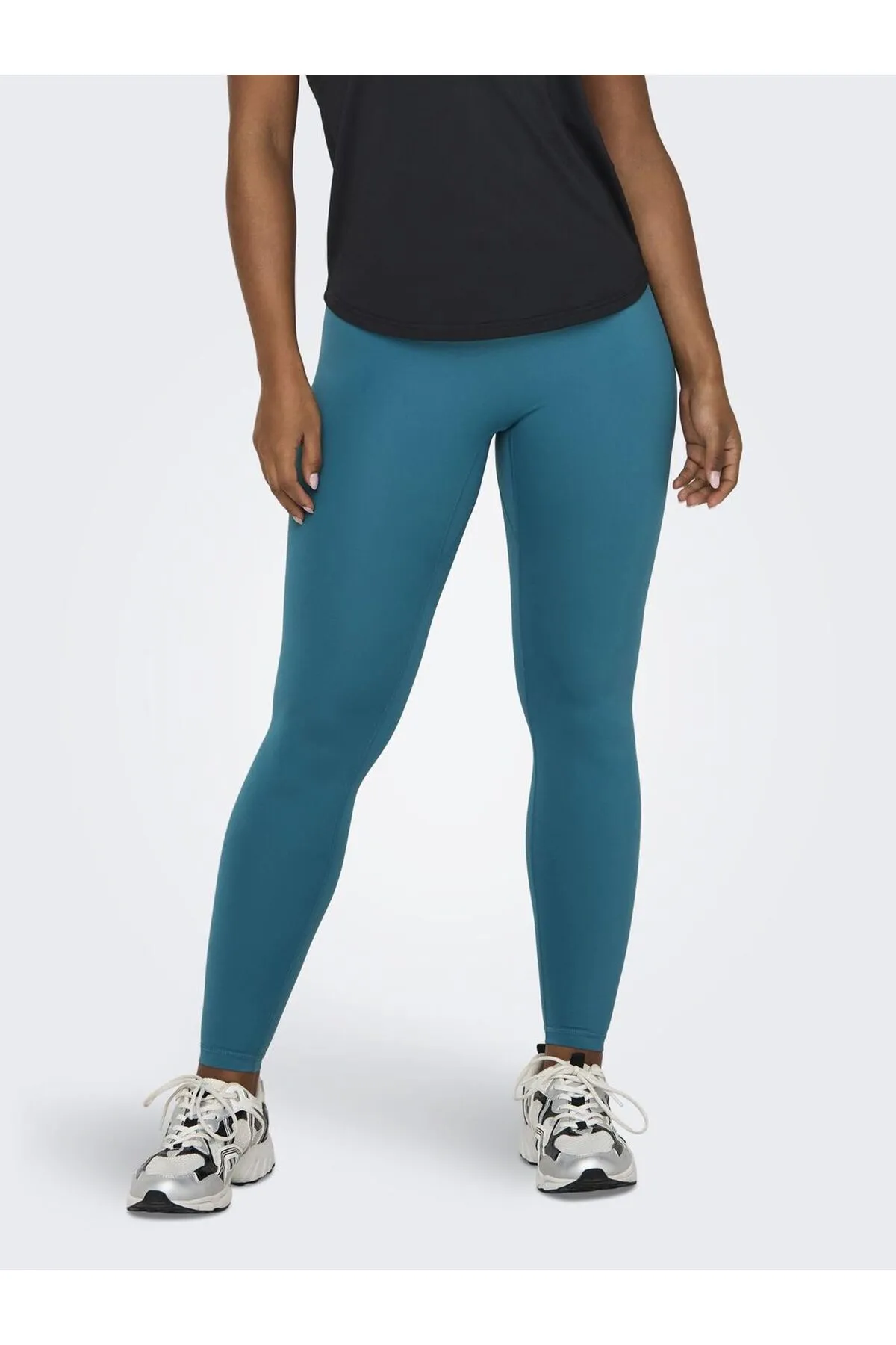 Only Play  Sport-Leggings - Türkis - Mittlerer Bund