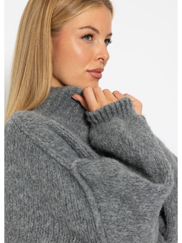 SASSYCLASSY Oversize Cardigan in Grau günstig kaufen