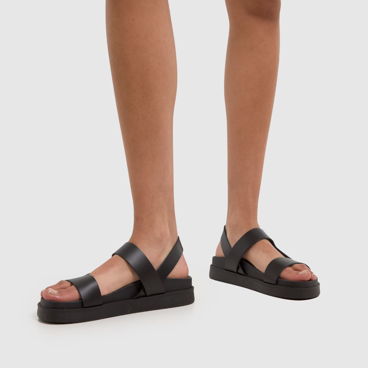 Kožené sandály Schuh Tasmin v černé barvě