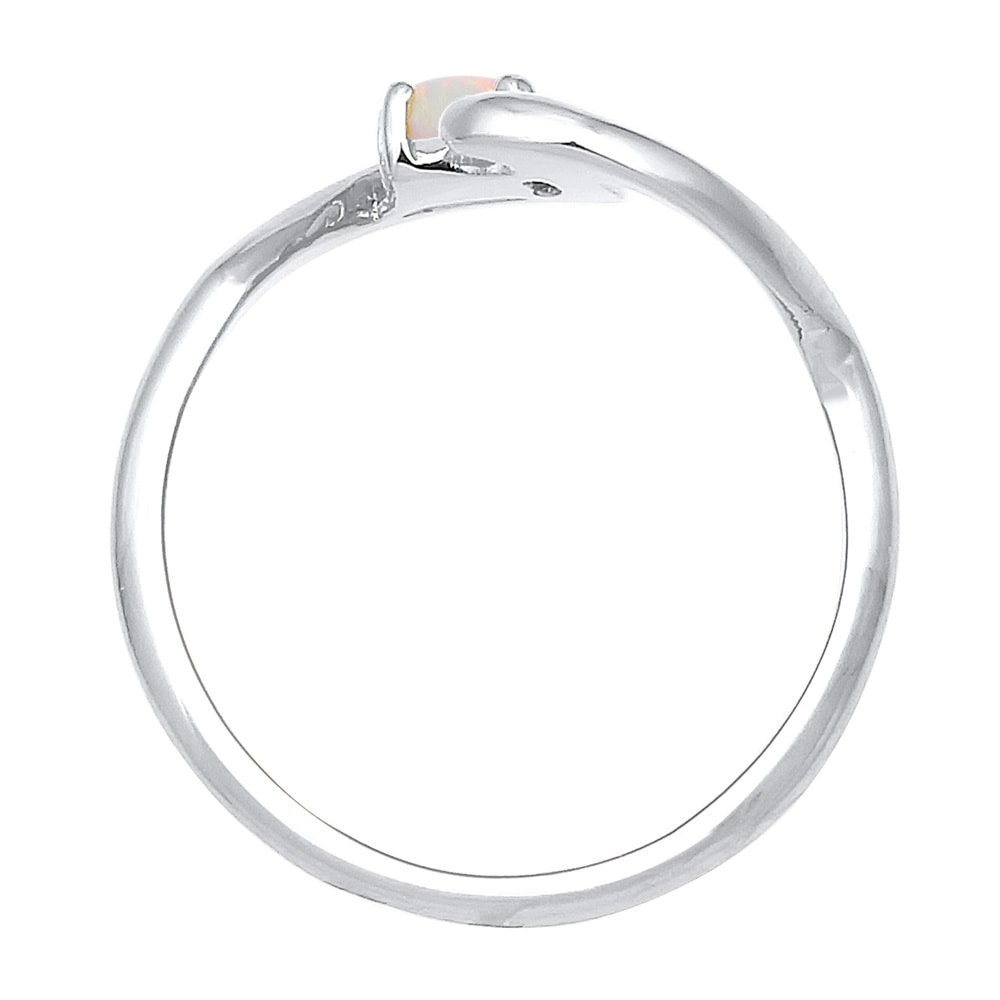Elli Elli Bague Vageu Mer Geo Opale Synthétique Bague Femme - (925/1000) Argent Bague
