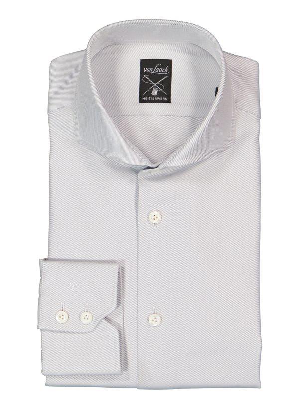 van Laack, Hemd, Tailor Fit, Baumwolle, Extra langer Arm 69, grau