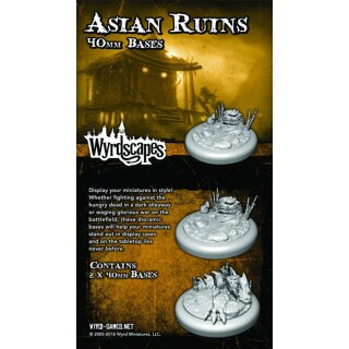 Malifaux: Asian Ruins 40mm Bases