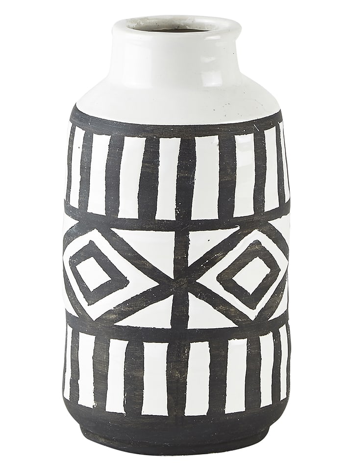 Villa Collection Vase in Schwarz/ Weiß - (H)20 x Ø 11 cm günstig kaufen onesize