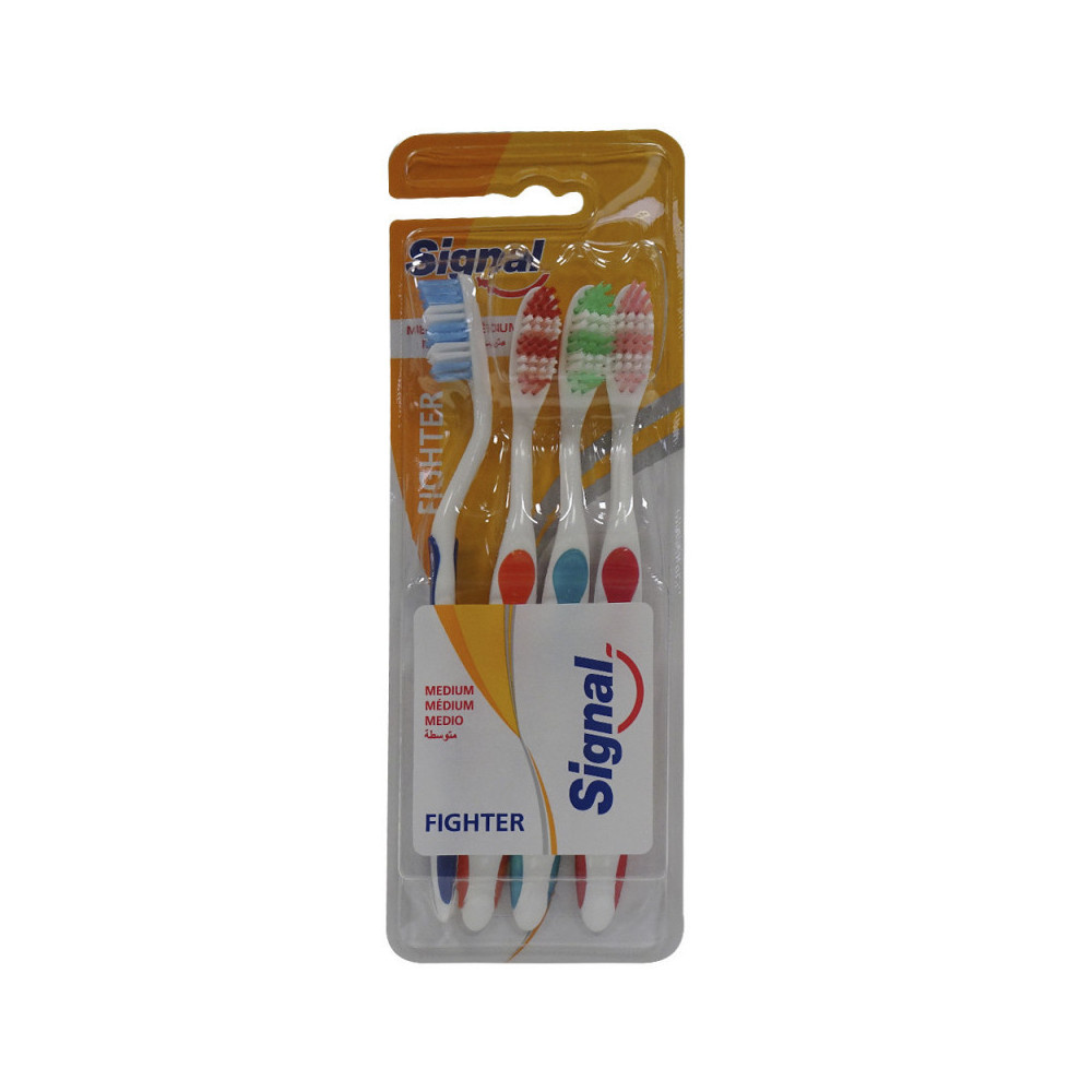 Signal Brosses à Dents Fighter Medium 4 pcs
