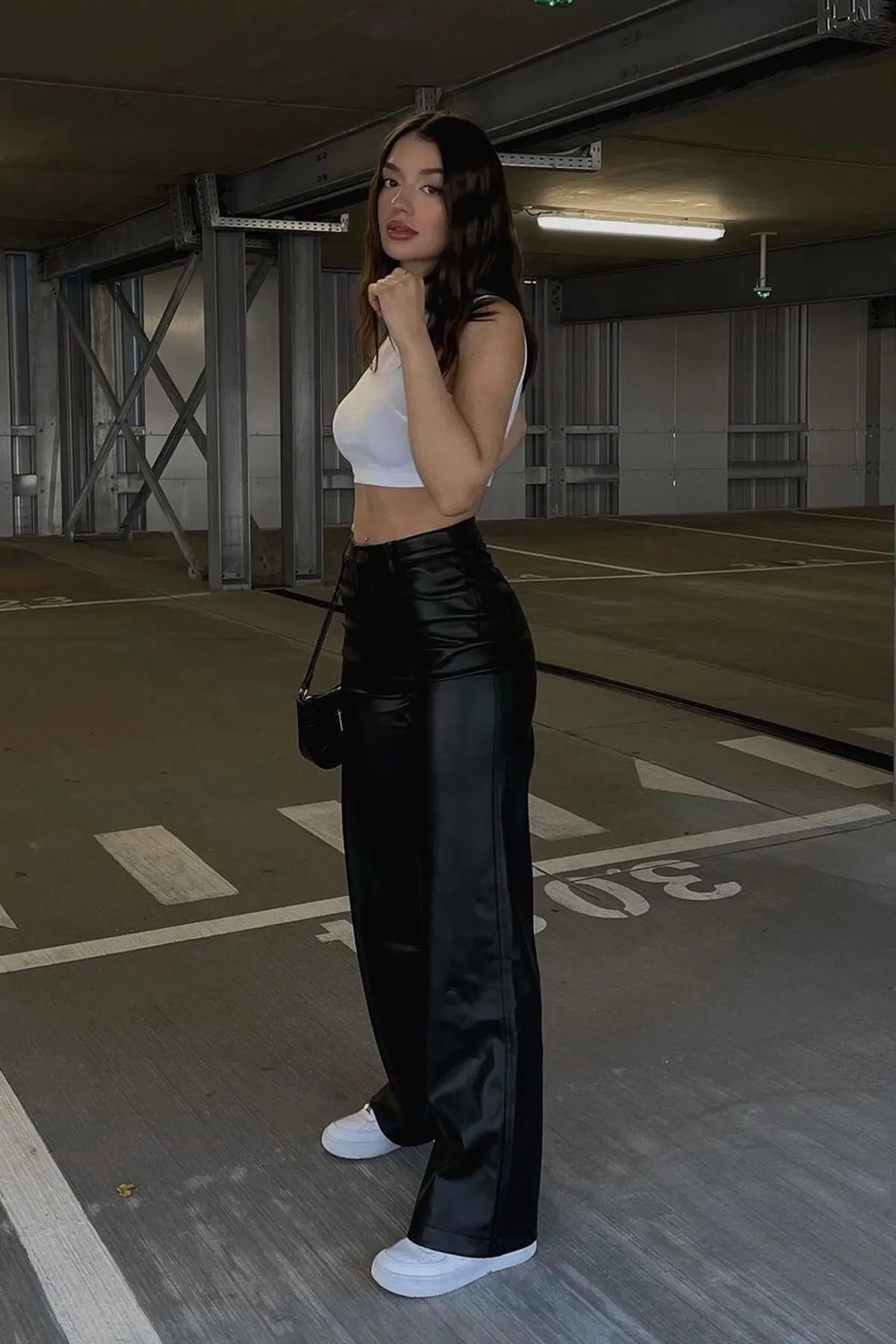 Madmext  Mad Girls Schwarze Lederhose Mg1316