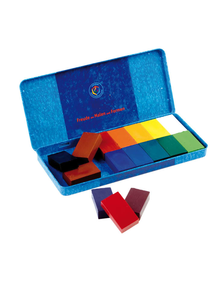 Stockmar Stockmar Wachsmalblöcke 16 Farben im Blechetui in Bunt günstig kaufen onesize