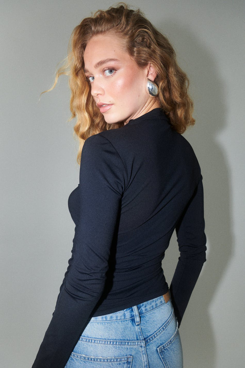 Micro long sleeve top