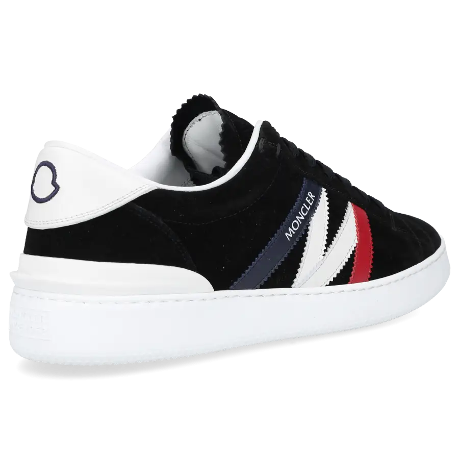 Moncler - Sneaker low MONACO M Veloursleder - schwarz