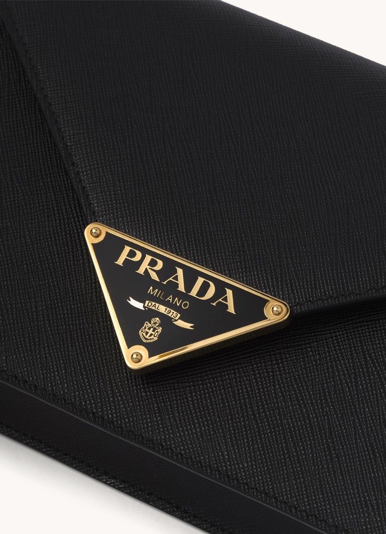 Prada ādas plecu soma ar noņemamu plecu siksnu