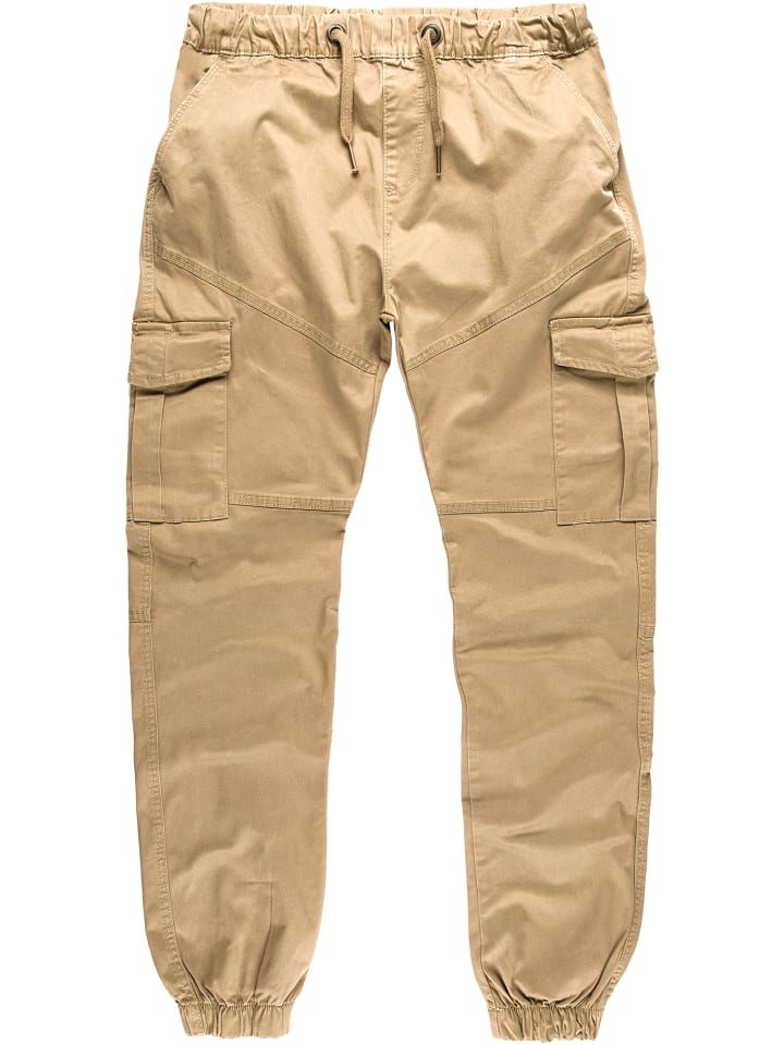 Amaci&Sons Cargo Jogger-Chino SAN ANTONIO in Beige günstig kaufen