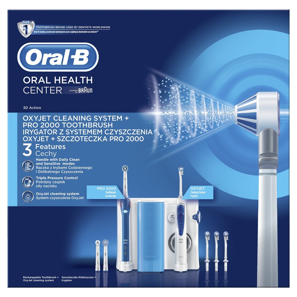 oral-b Oral-B PRO 2000 + Combiné Dentaire Oxyjet Irrigateur/Combine Dentaire