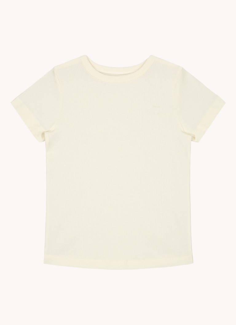 Tricou fără mâneci cu nervuri din amestec de bumbac organic Gray Label