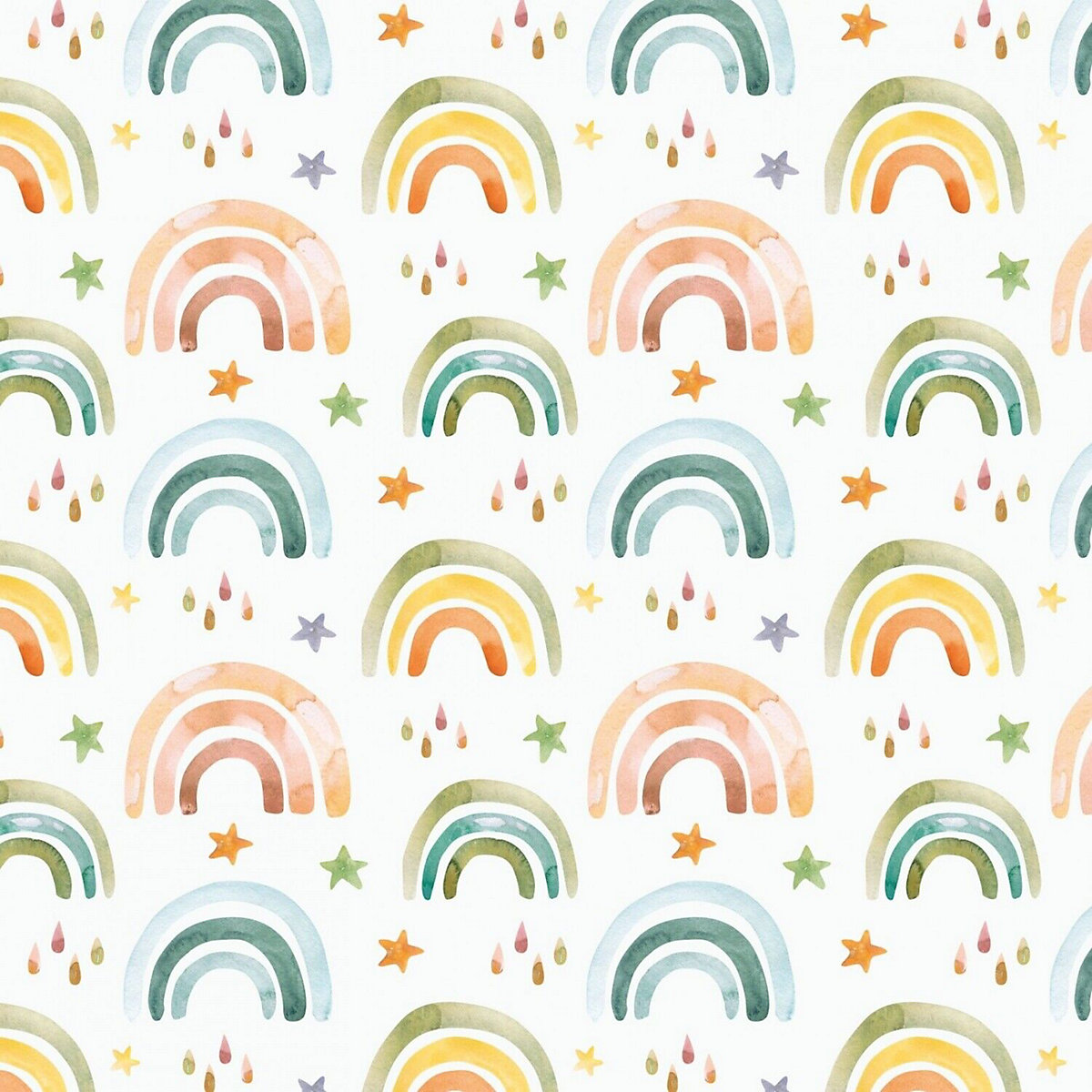 Geschenkpapier 5 Bögen Regenbogen – 1,60€/qm Größe: - 84,1 x 59,4 cm Geschenkpapier