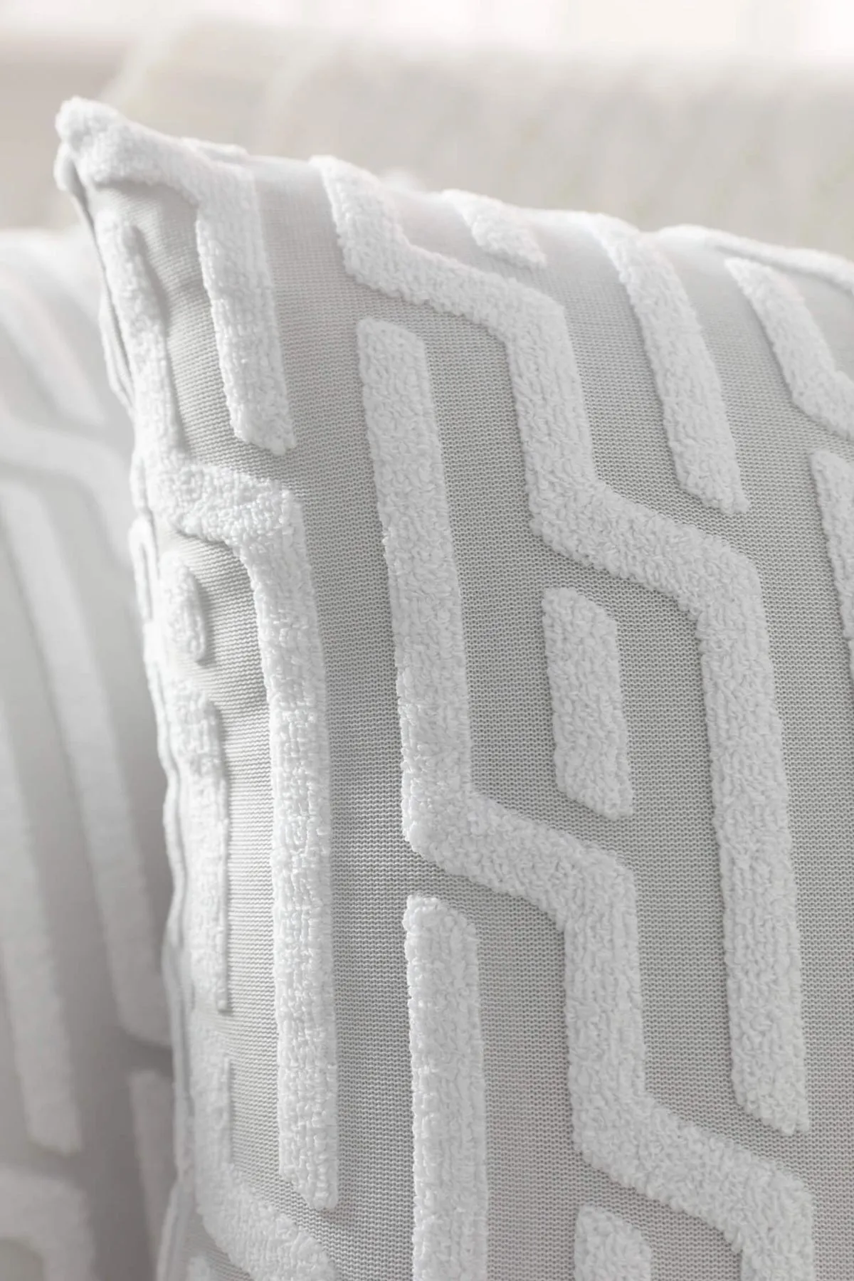 FAVORA  2-teiliger Kissenbezug mit Bohemian-Muster und speziellem Design - Grau