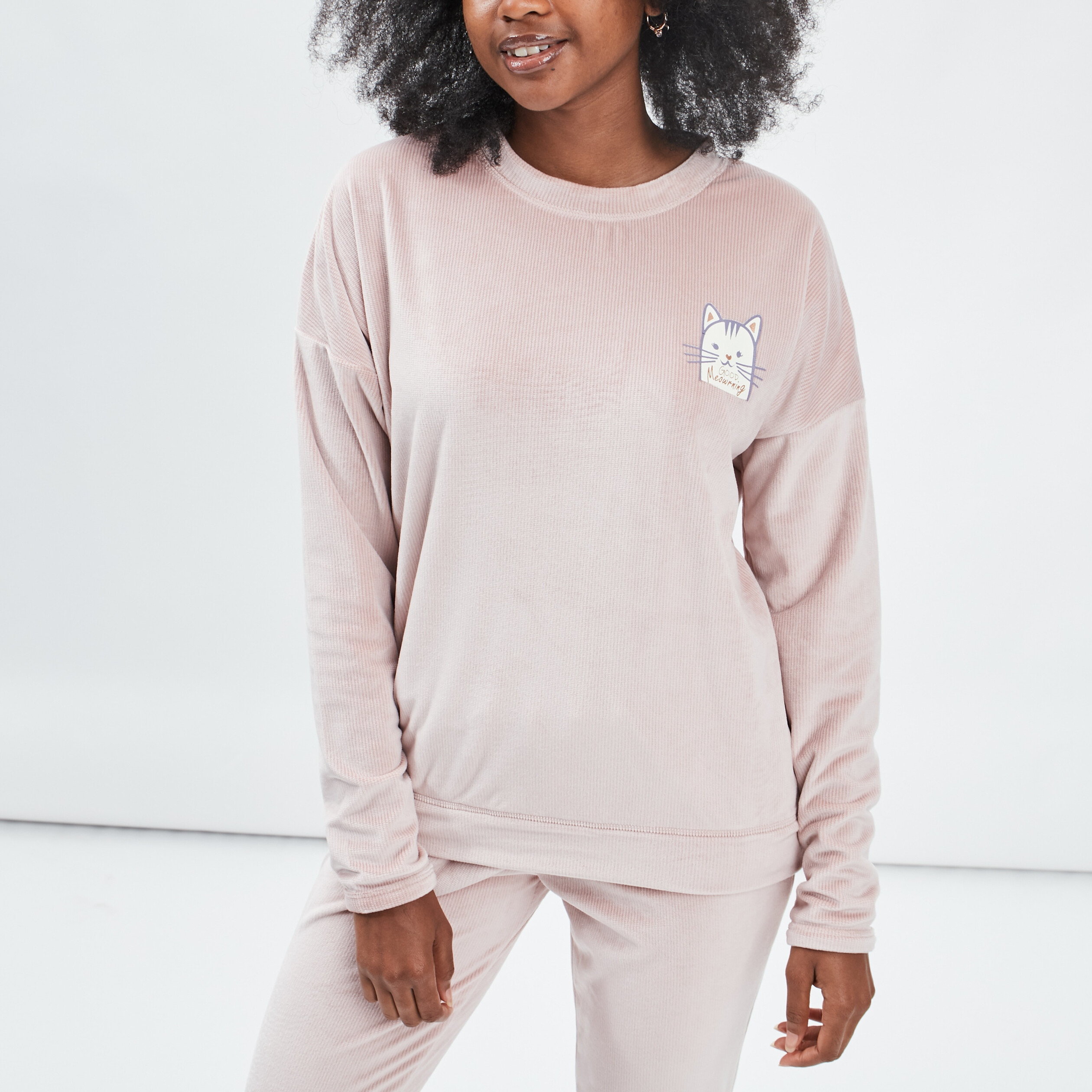 Ensemble pyjama 2 pièces rose femme | La Halle