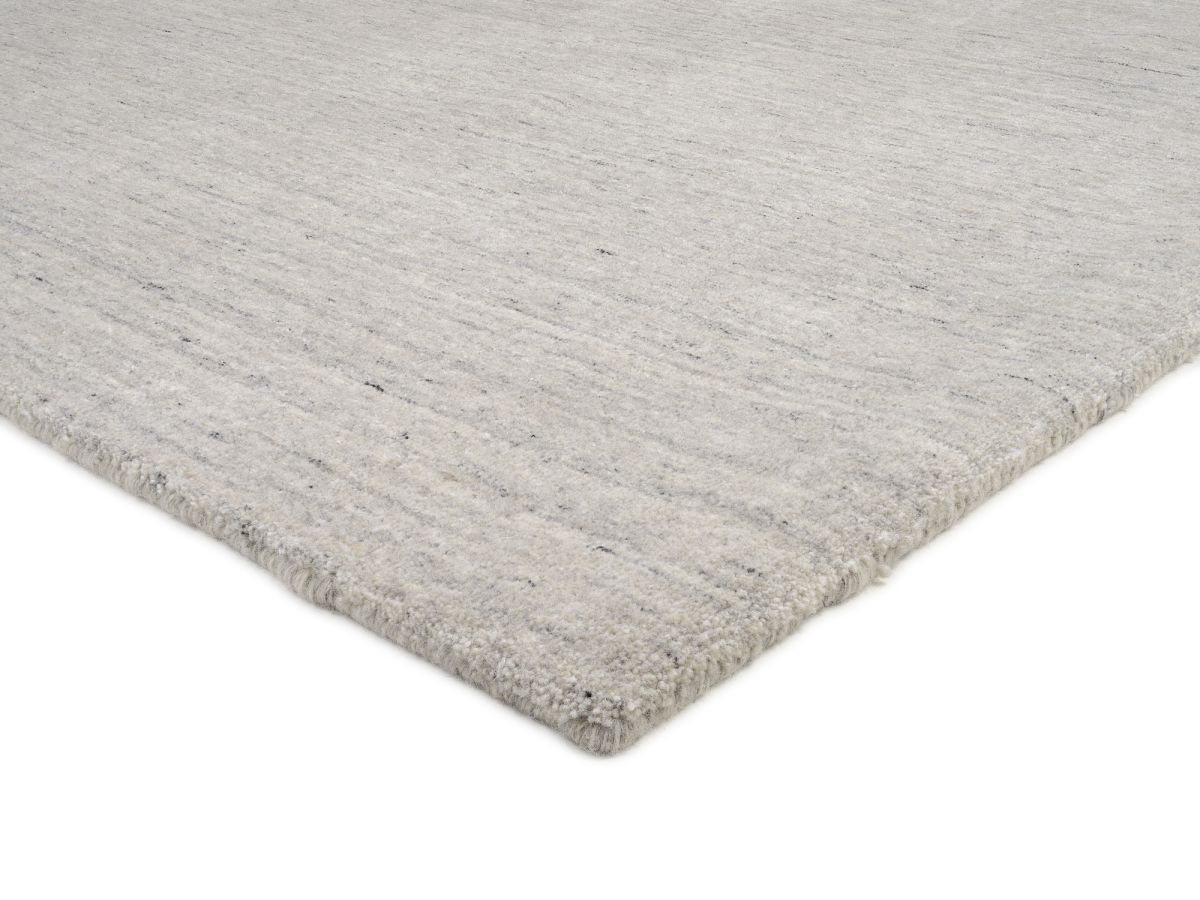 Handloom aus Indien Sadhana Grau 120 x 180 cm
