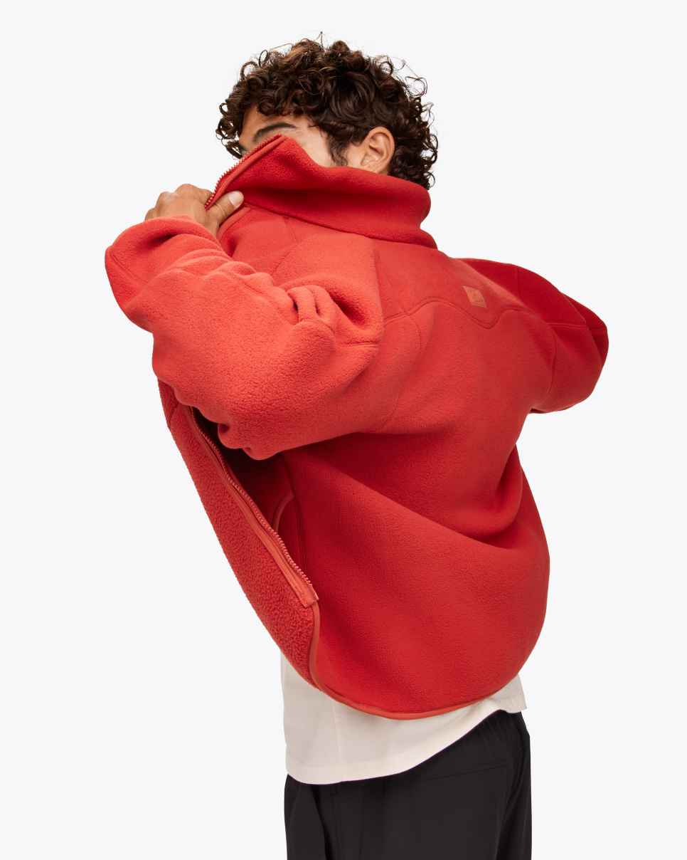 Ridgetop Fleece med hel glidelås Rust