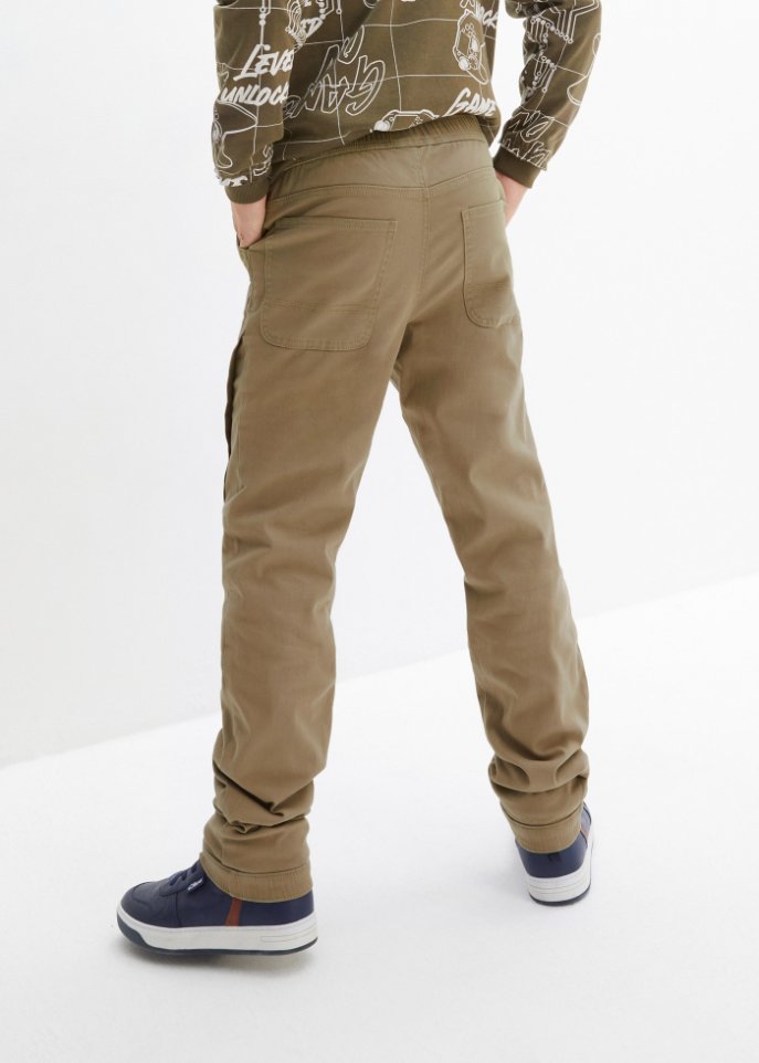 Jungen Twill Thermo Schlupfhose, Loose Fit