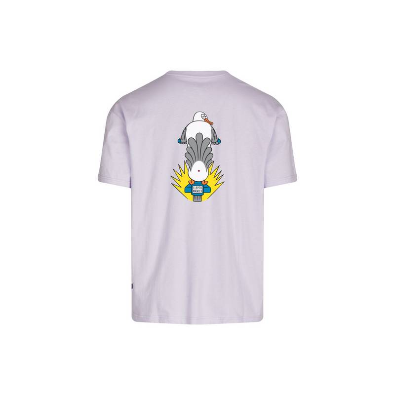 Cleptomanicx Scooter Gull Printshirt Herren