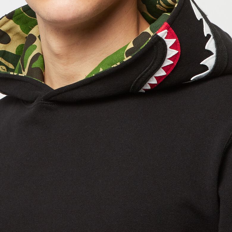 A Bathing Ape Shark Pullover Hoodie M black