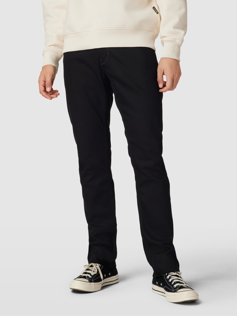 Straight Leg Jeans im 5-Pocket-Design Modell 'Mosa' in schwarz