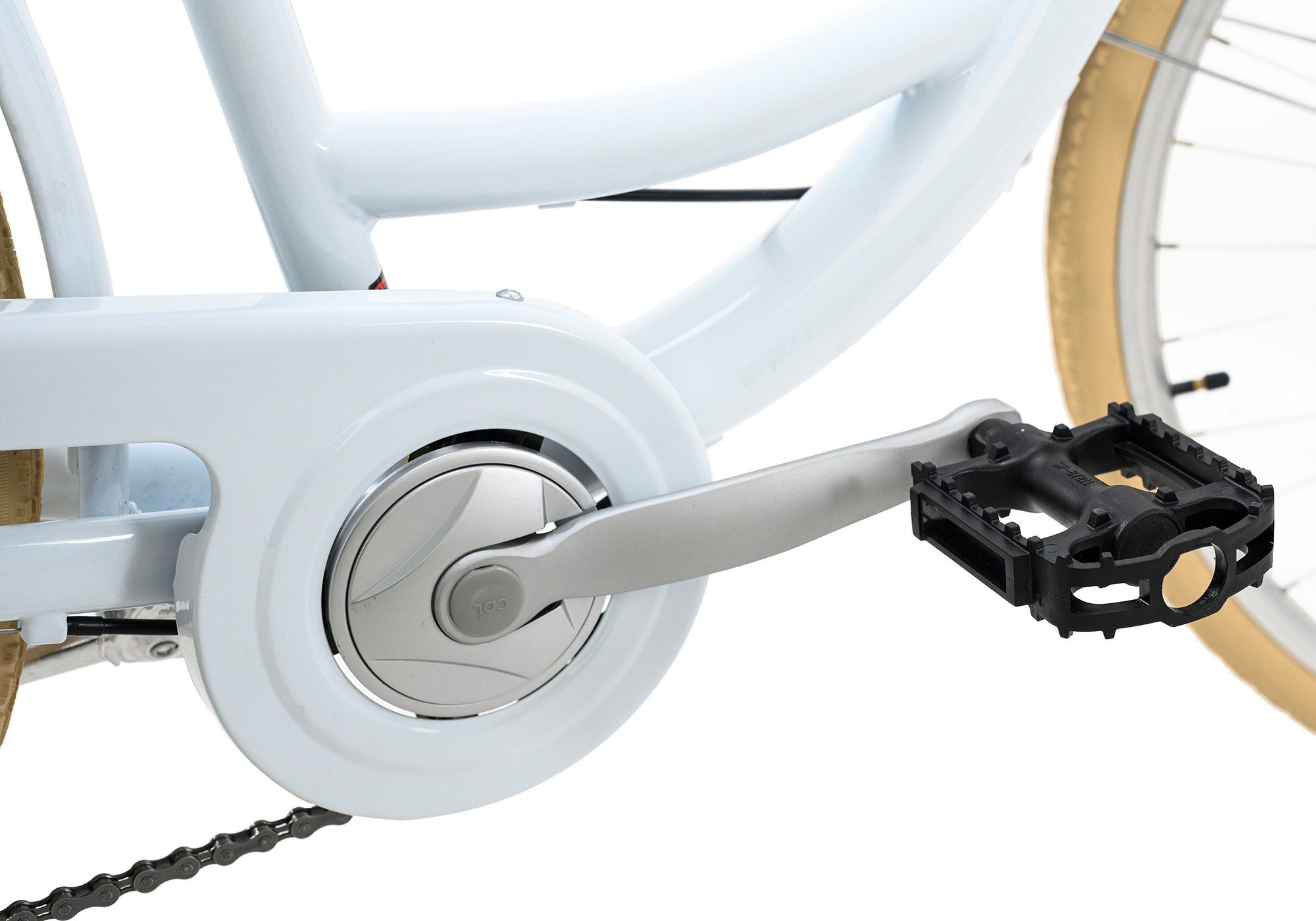KS Cycling Cityrad Cantaloupe, 6 Gang Shimano Tourney Schaltwerk, Kettenschaltung, mit praktischem Lenkerkorb