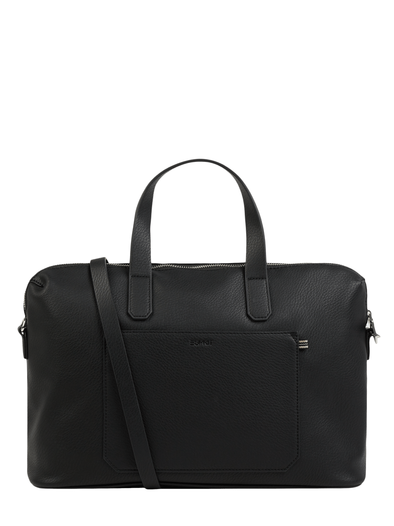 Shopper in Leder-Optik in schwarz